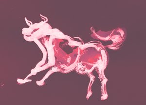 Purpurner Stiergeist