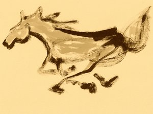 Galoppierende Pferdebewegung von Santhosh ch