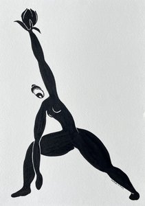 Meditativer Lotus Yoga