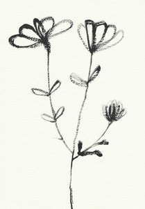 Minimalistische Blumenskizze von Santhosh ch