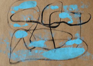 Organische blaue Formen