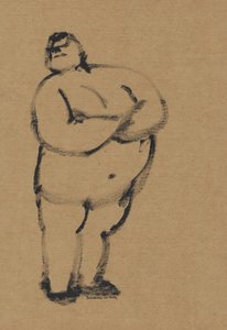 Nachdenklich in Tinte
