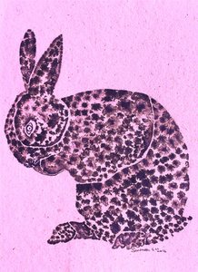 Launischer gefleckter Hase