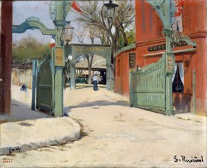 Eingang zum Park des Moulin de la Galette