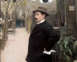 Porträt des Malers Miguel Utrillo (1862-1934) während seines Aufenthalts in Paris (Detail)