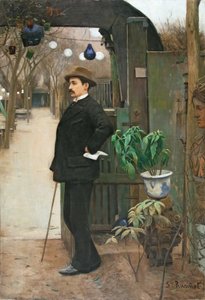 Porträt von Miquel Utrillo von Santiago Rusiñol