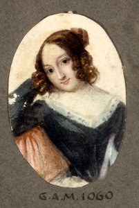 Junges Mädchen mit einem spionierenden Lächeln von Santo Panario