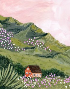 Berghaus Rosa Himmel von Sarah Gesek