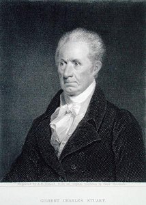 Gilbert Charles Stuart (1755-1828), graviert von Asher Brown Durand (1796-1886) nach einem Originalminiatur (Gravur)