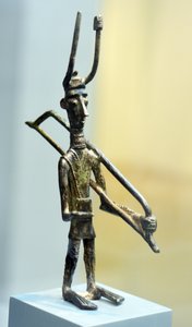 Figur eines Kriegers, ca. 1800-1200 v. Chr. (Bronze)