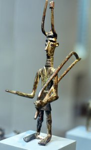 Figur eines Kriegers, ca. 1800-1200 v. Chr. (Bronze)