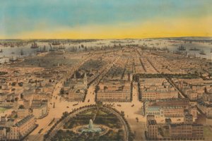 New-York Union Square, Blick nach Süden, 1850 von Sarony and Co
