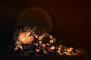 Dunkle Herbsternte von Saskia Dingemans
