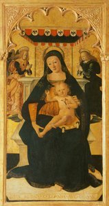 Madonna und Kind auf dem Thron von Saturnino Gatti