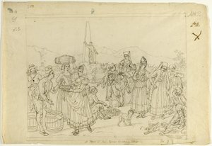 Marktszene von Saverio della Gatta