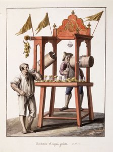 Verkäufer von Eiswasser, 1803 von Saviero Xavier della Gatta