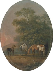 Stuten und Fohlen, ca. 1770-80 von Sawrey Gilpin