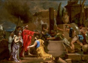 Odysseus entdeckt Astyanax im Grab von Hector, ca. 1654-56