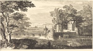 Landschaft mit Schloss