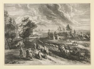 Ansicht von Malines, aus der Serie der großen Landschaften