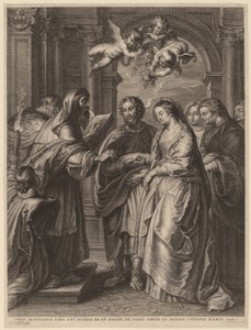 Die Heirat der Jungfrau von Schelte Adams Bolswert after Sir Peter Paul Rubens