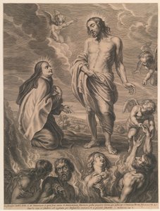 Die heilige Theresia vermittelt für Bernardino de Mendoza von Schelte Adamsz. Bolswert