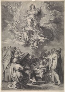 Himmelfahrt Mariens mit Aposteln