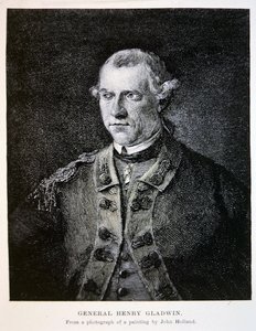 General Henry Gladwin, nach einem Foto eines Gemäldes von John Holland von School American