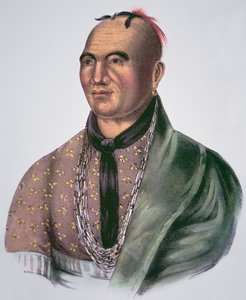 Joseph Brant (1742-1807) Häuptling der Mohawks von School American