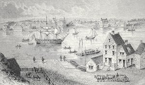Die Fähre, New York, ca. 1750