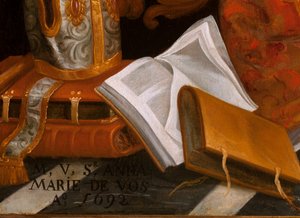 Heiliger Augustinus in Anbetung der Heiligen Maria