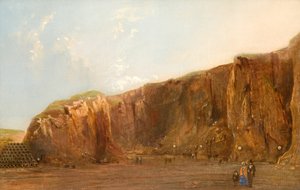 Holyhead Mountain 1857; Vorbereitung auf die große Sprengung