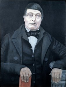 Porträt auf Zinn von Rhyd-y-Car oder Colliers Row, Mitte bis Ende des 19. Jahrhunderts