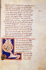 Miniaturseite des Alten Testaments. 13. Jahrhundert. Karolingische Ära. Biblioteca Trivulziana, Mailand von School Carolingian