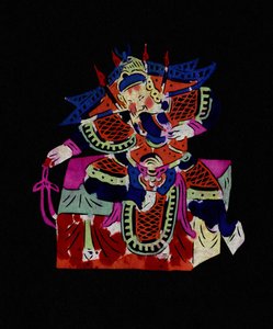 Männliche Figur der Pekinger Oper mit Maske