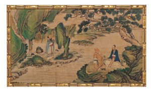 Eine von vierundzwanzig Szenen aus Traum der Roten Kammer von School Chinese