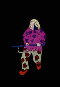 Bauernsoldat mit Gewehr