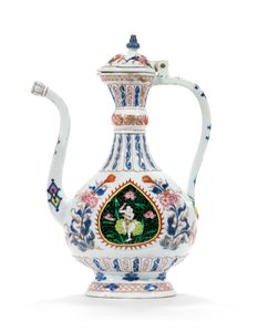 Rose-Imari-Kanne und Deckel für den Nahostmarkt, zweites Viertel des 18. Jahrhunderts von School Chinese
