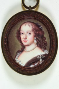 Eine Dame namens Henrietta, Herzogin von Orléans (Emaille)