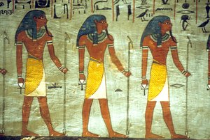 Altes Ägypten, Malerei, Grab von Ramses I., Theben, Götter der Unterwelt von School Egyptian