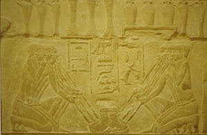 Altes Ägypten, Wandrelief, Juweliere schmelzen Gold, Merereuka Mastaba/Grab, 6. Dynastie, Saqqara, Ägypten von School Egyptian