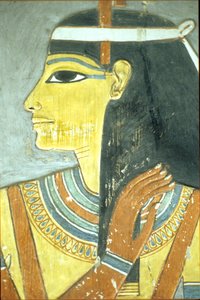 Altes Ägypten, Wandmalerei, Göttin Hathor, Grab von Horemheb, Theben