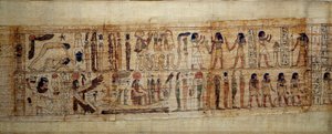 Altägyptische Kunst Mythologischer Papyrus von Serimen