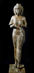 Ägyptische Antiquitäten: Bronzestatue der Königin Karomama