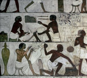 Luxor Theben: Nekropole der Adligen, Grab von Rekhmire, Handwerker