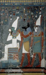Luxor, Theben: Tal der Könige, Grab von Horemheb (-1343 - -1314), ägyptischer Pharao, auf dem die Göttin Isis erscheint
