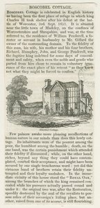 Boscobel House (Holzschnitt) von School English