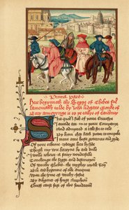 Canterbury Pilger, Illustration aus Canterbury Tales von Geoffrey Chaucer, aus 
