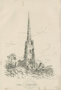 Clifton Campville Church: Lithographie, nd [?ca. 1870] (Druck) von School English