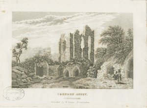 Croxden Abbey: Stahlstich, nd [19. Jh.] von School English